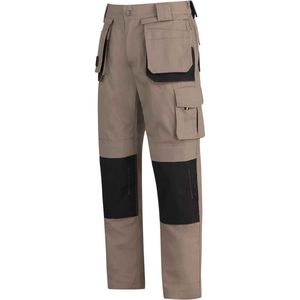 STØRVIK David Timmermans Bouw Werkbroek Heren - Verstevigde Kniestukken - Maat L - Khaki
