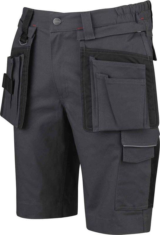 STØRVIK - THIJS - Korte Werkbroek - Zwart - 300D Oxford Canvas