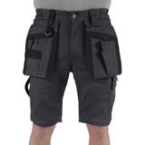 STØRVIK Thijs Stretch Korte Werkbroek Heren - Werkshort - Maat XS - Antraciet