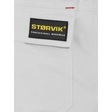 STØRVIK - Thijs - Korte Werkbroek - Wit - Stretch