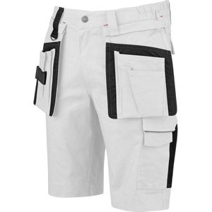 STØRVIK - Thijs Korte Werkbroek - Wit - 300D Oxford Canvas