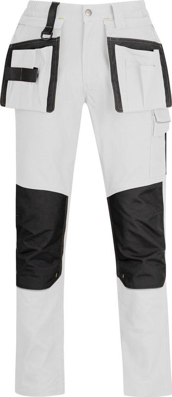 STØRVIK - Tim Stretch Werkbroek - Wit - 97% Katoen