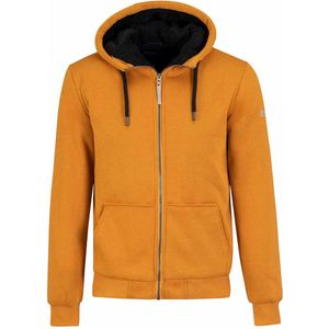STØRVIK Kenny Sweatvest Heren - Teddy Gevoerd - Hoodie - Maat 5XL - Okergeel