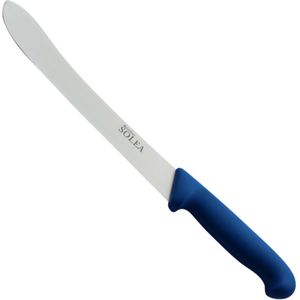 Solea Slagersmes 22.5 cm - Roestvrijstaal - Blauw Kunststof Heft