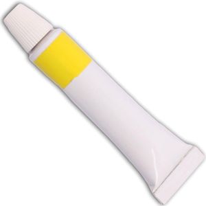 W-selected Scheermesriempasta - Geel - Tube - 18 cm - Voor Wetten en Polijsten