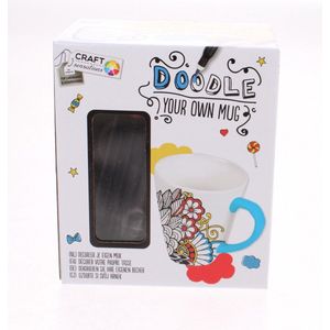 Craft Decoreer Je Eigen Mok 11 Cm Wit beschildere je beker