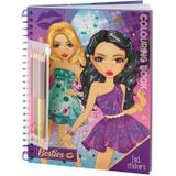 Grafix Besties Kleurboek A4, 30 vel + 5 dubbelpotloden Grafix Kleurboek