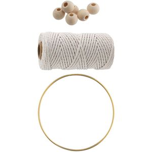 Baker Ross Craft Set - Dream Catcher - Made of Cardboard and with Feathers - for Crafts and Hanging for Children - Suitable as Window Decoration - Pack of 6