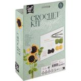 Craft ID Haakset bloemen boeket geel 16x5,5x21cm Craft ID Hobbypakket
