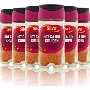 Silvo® | 6 x Shake it Hot Cajun kruiden á 44 gram | Voordeelverpakking |