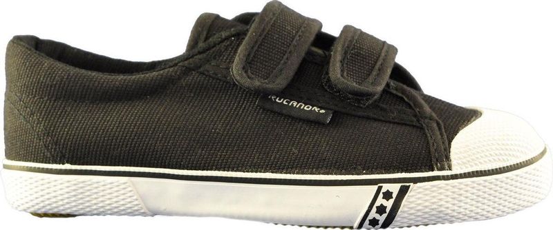 Rucanor - Frankfurt - Gymschoenen - Zwart - Canvas - Klittenbandsluiting