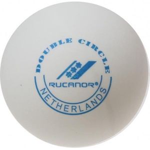 Rucanor Tafeltennisballen Double Circle 40 Mm Wit