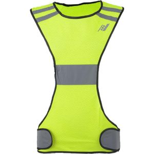 Rucanor Safety Running Vest X - Veiligheidshesje - Fluor Geel - Reflectie - Maat L