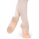 Balletschoenen Splitzool Papillon PA1014 Roze Balletschoentjes Stretch Canvas Splitzool