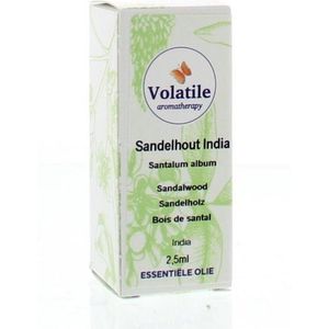 Volatile - Sandelhout India - Essentiële Olie - 2.5 Milliliter