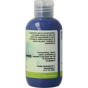 Volatile Massageolie sesam belaste spieren 100ml