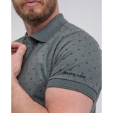 Life Line heren poloshirt - polo heren - Kraby - licht groen print - KM
