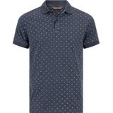 Life Line heren poloshirt - polo heren - Kraby - navy print - KM