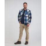 Bello Flanel Shirt Navy Check Heren