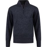 Life-Line Waterville Trui - Heren Korte rits fleece - Navy Melange