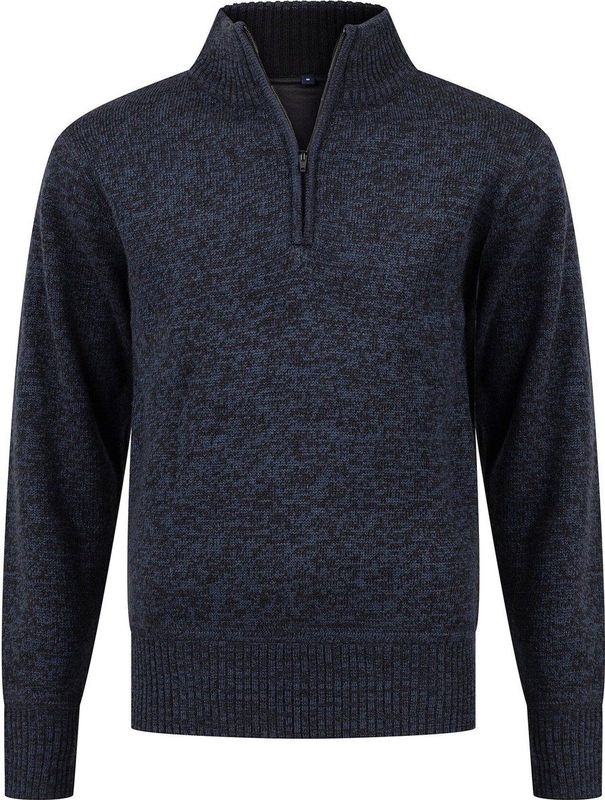 Life-Line Waterville Trui - Heren Korte rits fleece - Navy Melange