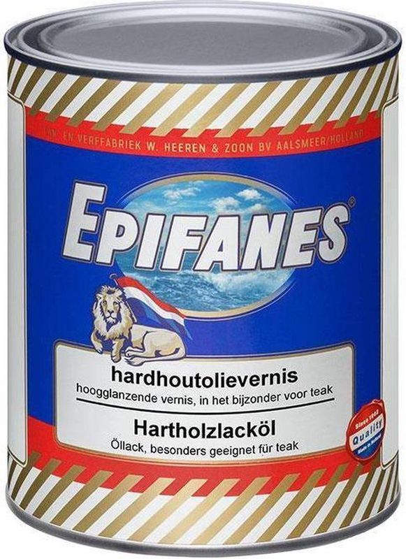 Epifanes - Hardhoutolie - 500 ml - Hoogglanzend - Houtbescherming