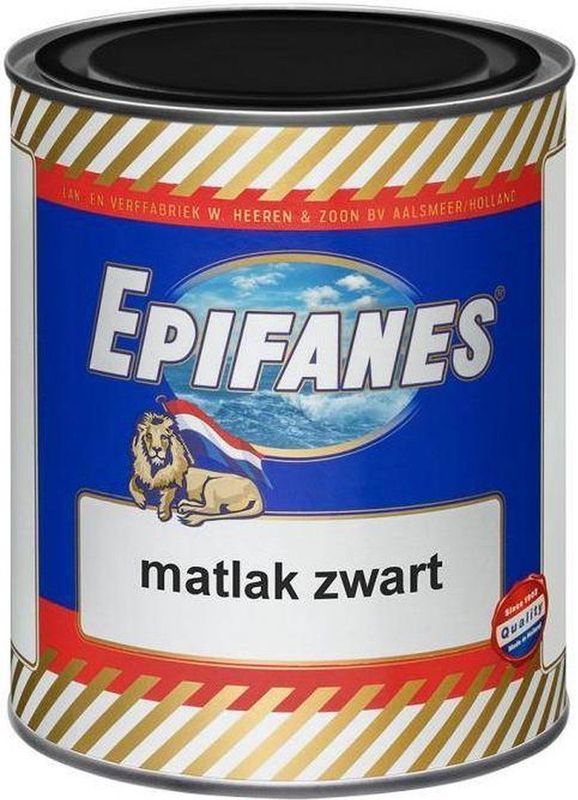 Epifanes - Matlak - Zwart - Urethaan/Alkydhars