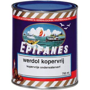 Epifanes Werdol kopervrij  Zwart, 2.0 ltr | Antifouling