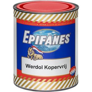 Epifanes Werdol kopervrij  Rood, 750 ml | Antifouling