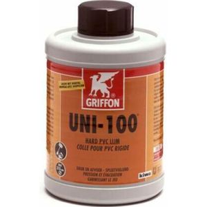 Griffon UNI-100 PVC-Lijm - Flacon met borstel - 1000ml