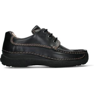 Veterschoen Wolky Men Roll Shoe Oiled Leather Black-Schoenmaat 46