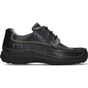 Veterschoen Wolky Men Roll Shoe Oiled Leather Black