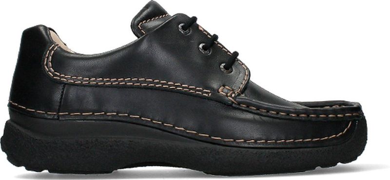 Wolky - Roll Shoe - Veterschoen - Black - Geolied Leer