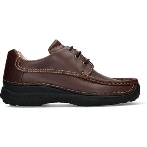 Veterschoen Wolky Men Roll Shoe Oiled Leather Brown-Schoenmaat 40