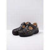 Wolky Shoe > Heren > Comfortschoenen Roll Sandal Men zwart leer