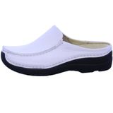 Instapper Wolky Women Seamy Slide Printed Leather White-Schoenmaat 40