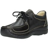 Wolky Veterschoenen Roll Shoe zwart leer