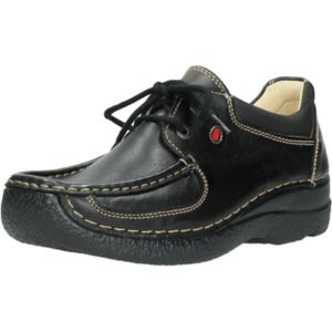 Wolky Veterschoenen Roll Shoe zwart leer