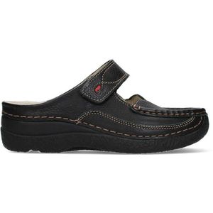 Wolky - Roll Slipper - Slippers - Zwart - Nubuck