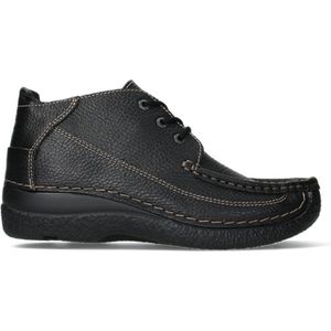 Wolky - Roll Moc - Veterboots - Zwart - Leer