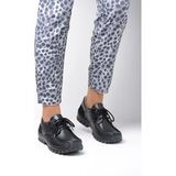 Wolky - Fly Velvet - Veterschoen - Zwart - 100% Leer