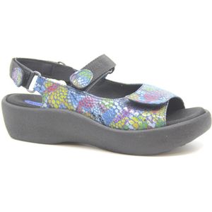 Wolky - 03204 Jewel - Sandalen - Zwart - Leer