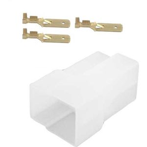 3 polig female connector set