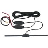 DAB - Binnenraam Plak Antenne - Actief - SMB Female Aansluiting - 350cm Kabel