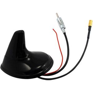 Shark - DAB / FM Antenne - Elektrisch Versterkt - 25cm Kabel - Glossy Black