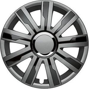 Set wieldoppen 16 inch MIRAGE 5 GREY / BLACK