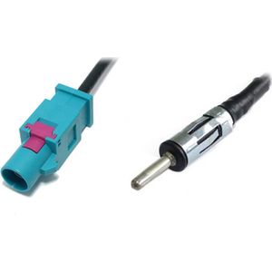 Fakra - AM/FM Adapter - Connector A: Fakra Male - Connector B: ISO DIN Male - Kabel Lengte: 5 Meter