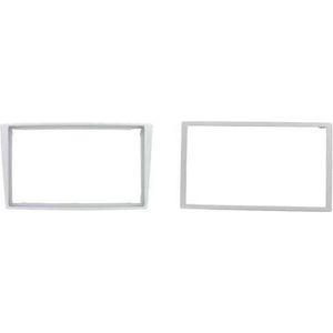 ECO 2-DIN Frame - Geschikt voor Opel Corsa C/Meriva - Zilver