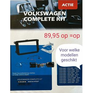 2-DIN kit Volkswagen Golf 2003-2013/ Passat 2005-2015/ diverse modellen