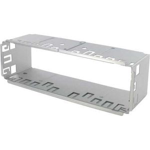 Universeel - Radio ISO Inbouwraam - Zilver - Metaal - 1-DIN